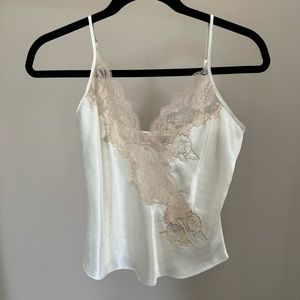 Victorias Secret Satin Lace Top